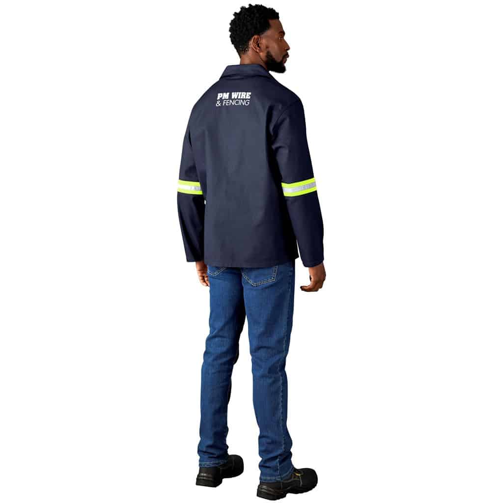 Artisan Premium 100% Cotton Jacket - Reflective Arms - Yellow Tape - Image 16