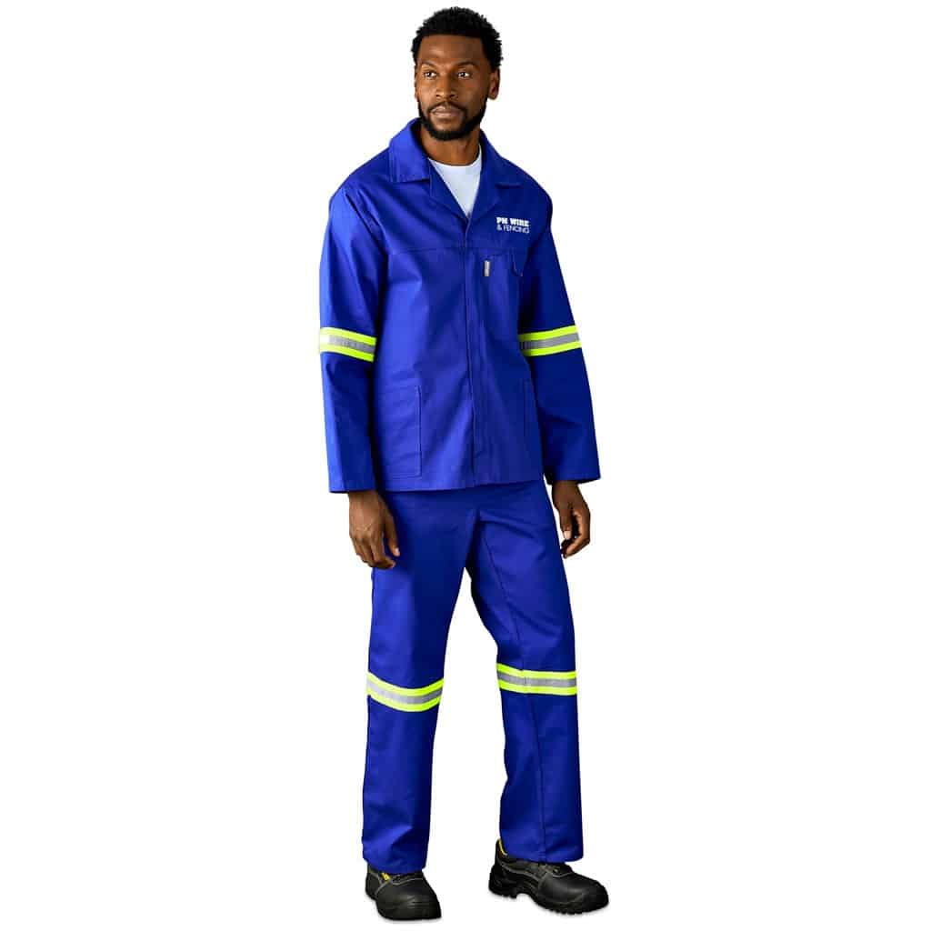 Artisan Premium 100% Cotton Jacket - Reflective Arms - Yellow Tape - Image 22