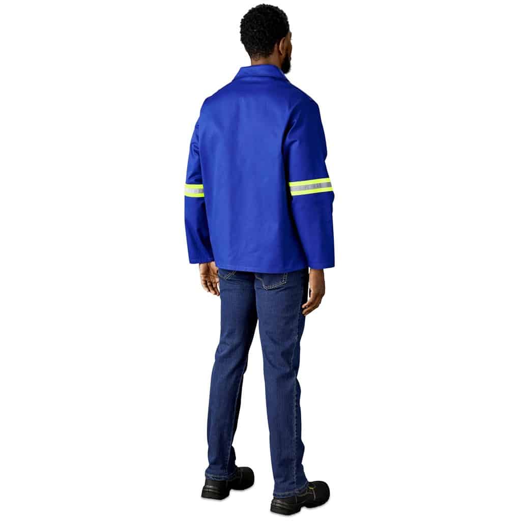 Artisan Premium 100% Cotton Jacket - Reflective Arms - Yellow Tape - Image 29