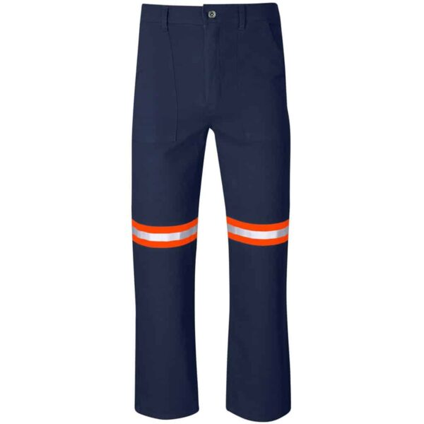 Artisan Premium 100% Cotton Pants – Reflective Legs – Orange Tape — Artisan Premium 100% Cotton Pants – Reflective Legs – Orange Tape