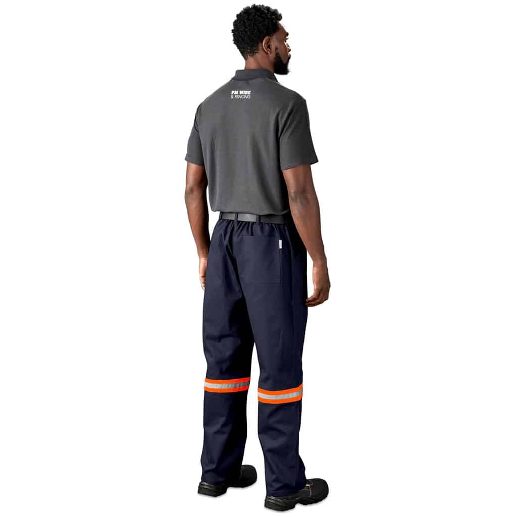 Artisan Premium 100% Cotton Pants - Reflective Legs - Orange Tape - Image 4