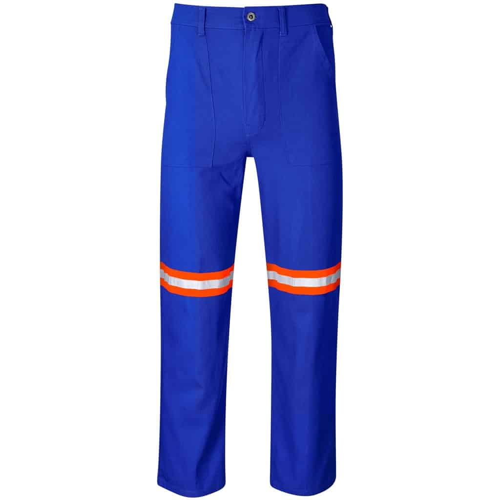 Artisan Premium 100% Cotton Pants - Reflective Legs - Orange Tape - Image 18