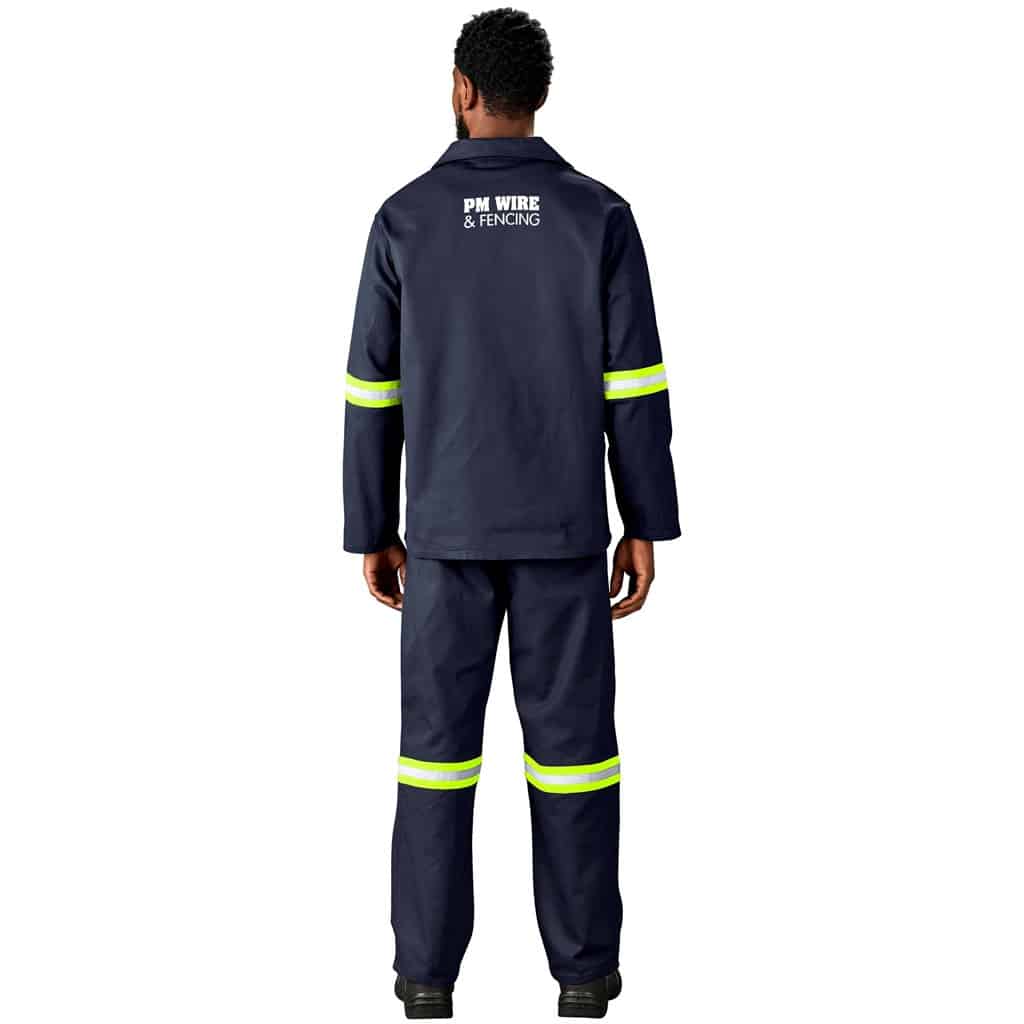 Artisan Premium 100% Cotton Pants - Reflective Legs - Yellow Tape - Image 4