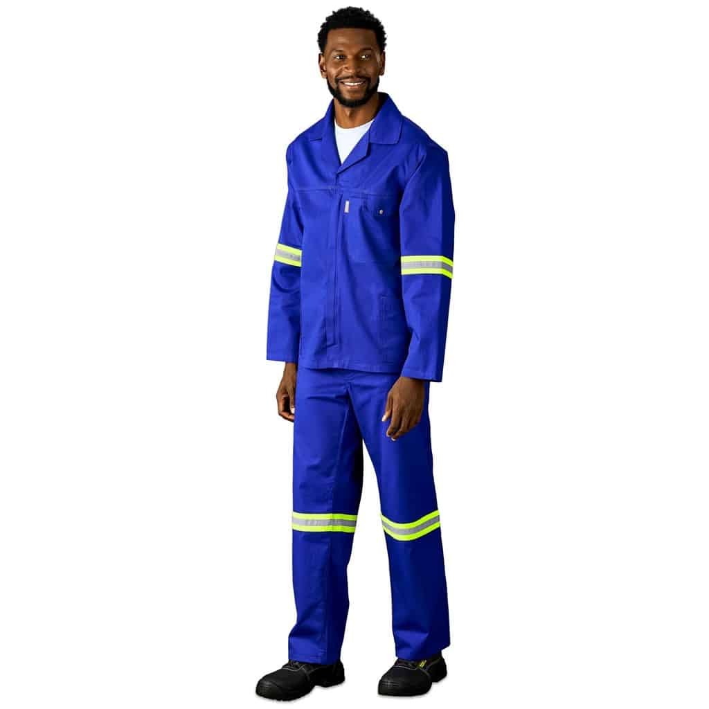 Artisan Premium 100% Cotton Pants - Reflective Legs - Yellow Tape - Image 12