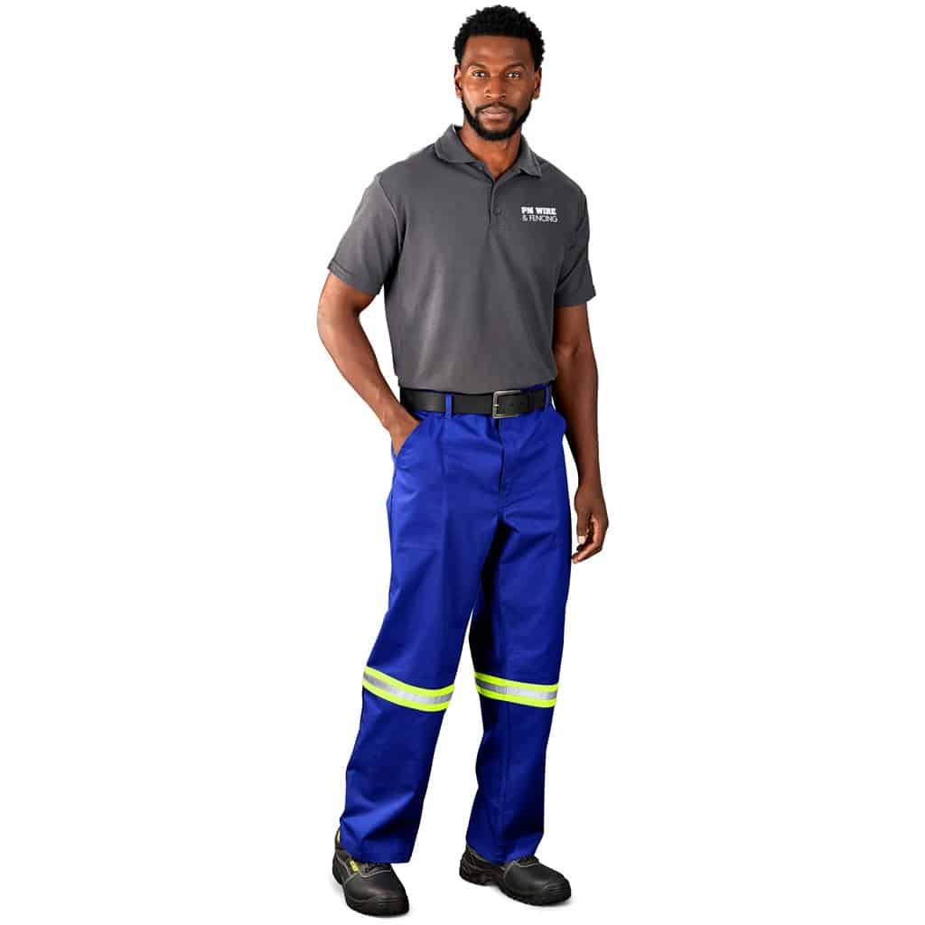 Artisan Premium 100% Cotton Pants - Reflective Legs - Yellow Tape - Image 13