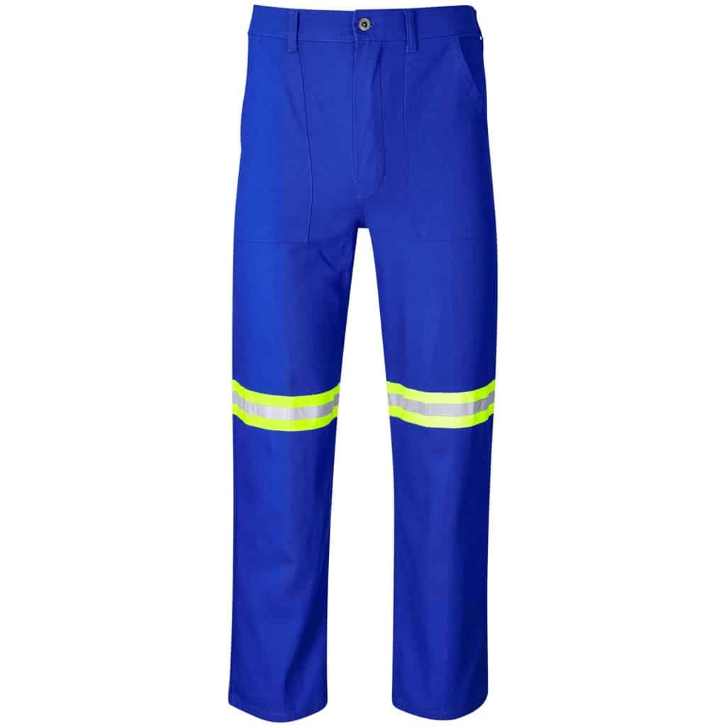 Artisan Premium 100% Cotton Pants - Reflective Legs - Yellow Tape - Image 17