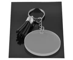 Acrylic Keychain with Tassles — Acrylic Keychain with Tassles