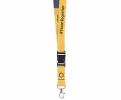 Petersham Lanyard Double Sided with Buckle & Ring — Petersham Lanyard Double Sided with Buckle & Ring