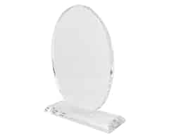 Crystal Award – Oval — Crystal Trophy – Oval