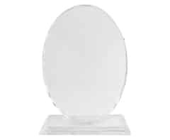 Alternative view of Crystal Award - Oval