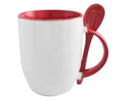 Alternative view of Sublimation Whirl Mug & Spoon