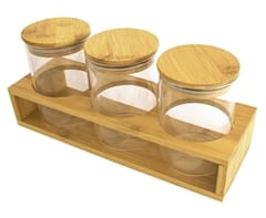 3-Piece Storage Jars & Stand — 3-Piece Storage Jars & Stand