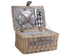 2-Person Wicker Picnic Basket — 2-Person Wicker Picnic Basket