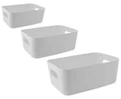 Alternative view of Storage Box 3-Piece Set