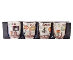 Alternative view of Java Jetsetter 4-Piece Mug Set