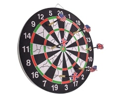 Alternative view of Flocked Pro Dart Board
