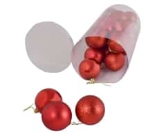 Alternative view of Red Christmas Baubles Set