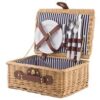 2-Person Rattan Picnic Basket – Small — 2-Person Rattan Picnic Basket – Small