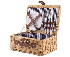 2-Person Rattan Picnic Basket – Small — 2-Person Rattan Picnic Basket – Small