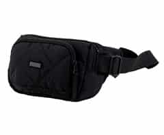 Quilted Double Pocket Moon Bag