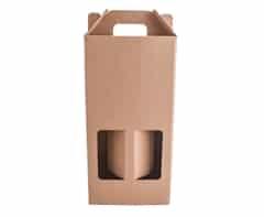 Alternative view of Kraft Double 750ml Wine Bottle Gift Box