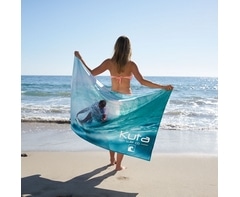 Alternative view of Smooth Custom Single-Sided Beach Towel - Medium