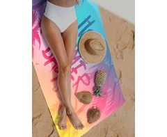 Alternative view of Smooth Custom Double-Sided Beach Towel - Medium