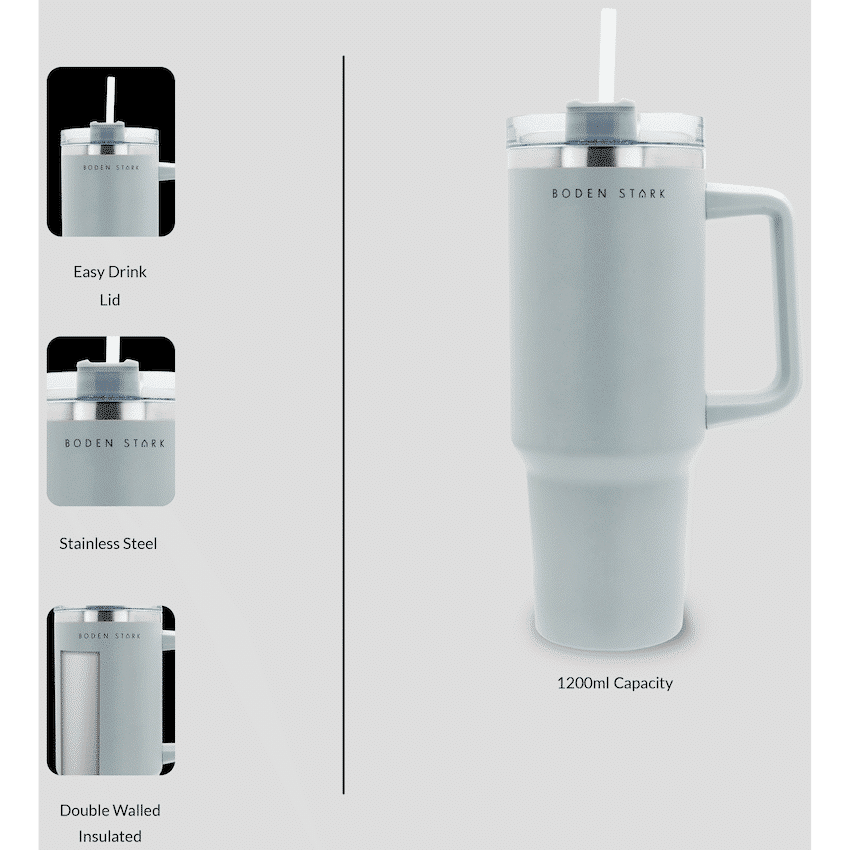 Boden Stark 1200ml Travel Mug - Grey - Image 14