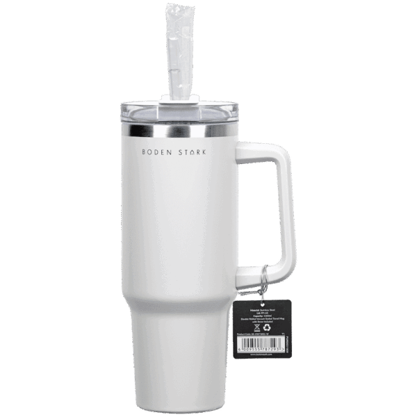 Boden Stark 1200ml Travel Mug – White — Boden Stark 1200ml Travel Mug – White