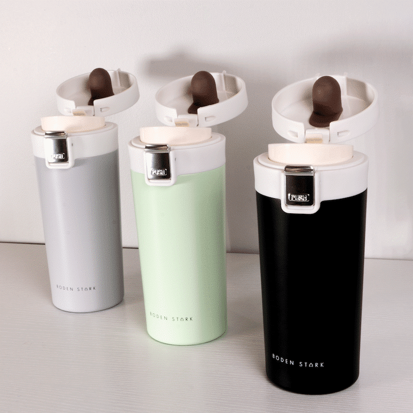 Boden Stark 380ml Travel Mug - Black - Image 5