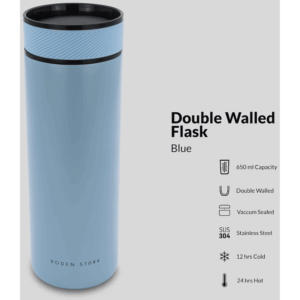 Boden Stark 650ml Double-Walled Flask - Image 3
