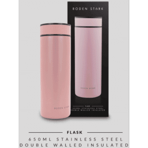 Boden Stark 650ml Flask - Pink - Image 4