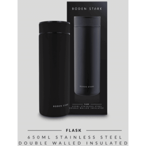 Boden Stark 650ml Travel Flask - Black - Image 5
