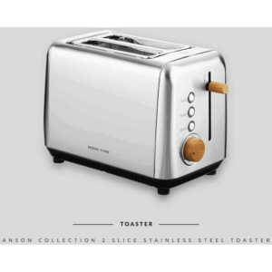 Boden Stark Anson Collection 2-Slice Stainless Steel Toaster - Image 5