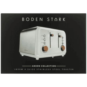 Boden Stark Anson Collection 4 Slice SS Toaster White - Image 9