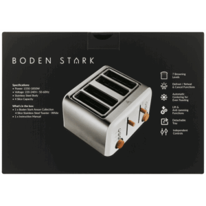 Boden Stark Anson Collection 4 Slice SS Toaster White - Image 16