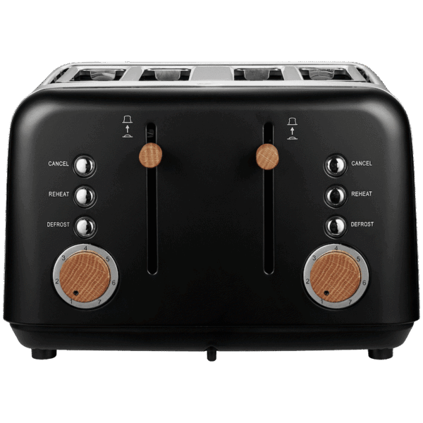 Boden Stark Anson Collection 4-Slice Stainless Steel Toaster – Black — Boden Stark Anson Collection 4-Slice Stainless Steel Toaster – Black