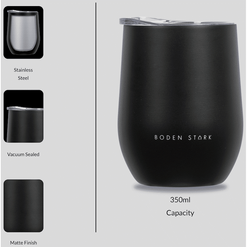 Boden Stark Tumbler 350ml - Black - Image 4