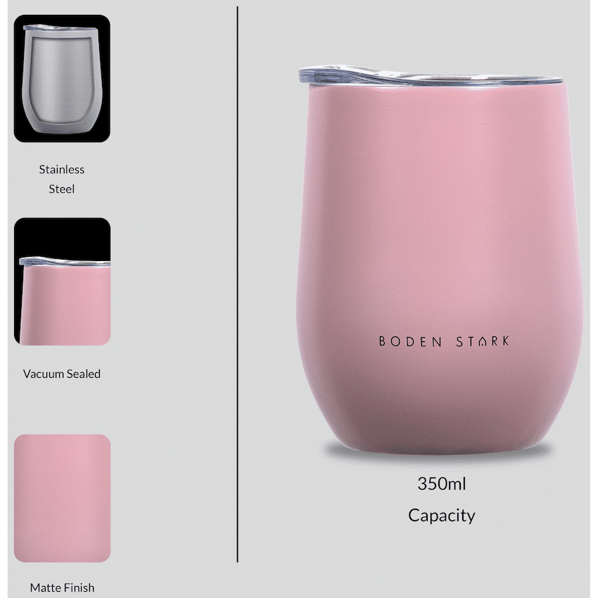 Boden Stark Tumbler 350ml Pink - Image 4