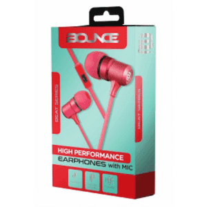 Bounce Beat Series Earphones - Red - Image 3