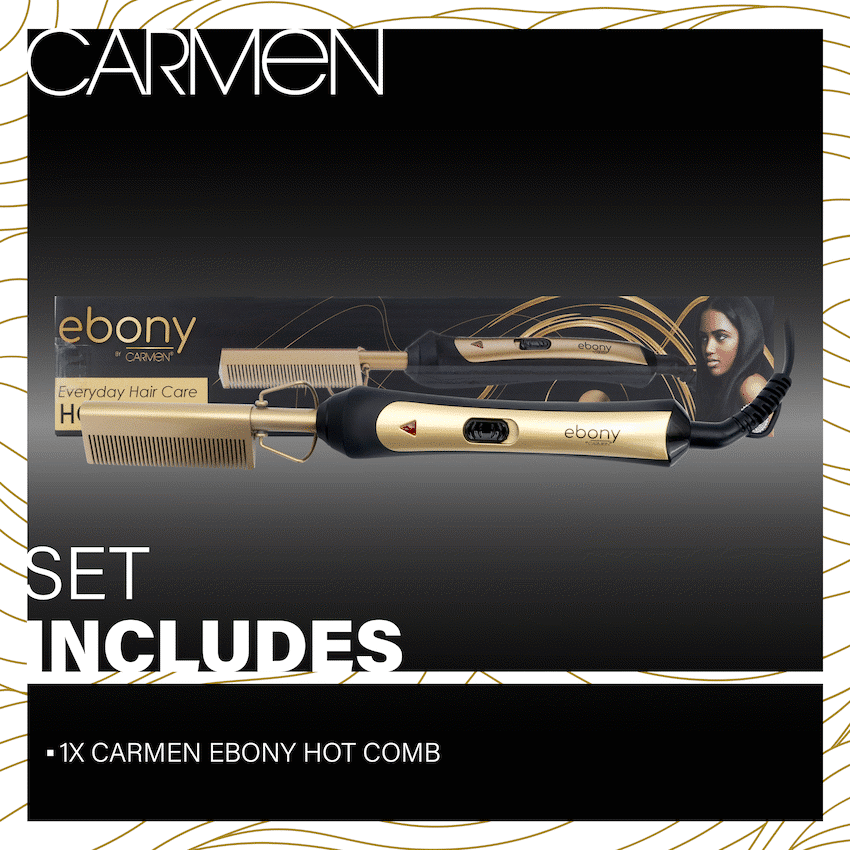 Carmen Hot Comb - Ebony - Image 7