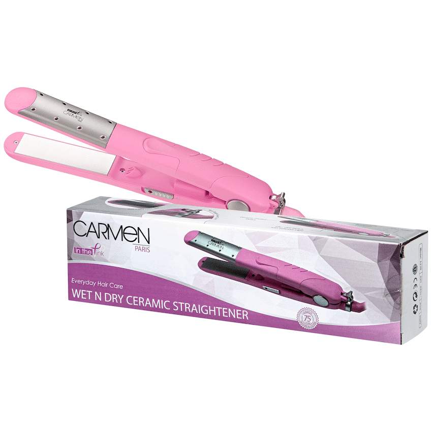 Carmen Pink Wet 'n Dry Straightener - Pink - Image 8