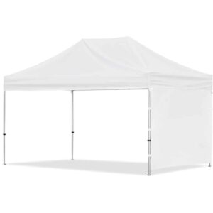 Coated Steel Sublimated Gazebo 4.5m x 3m – 1 Short Full-Wall Skin