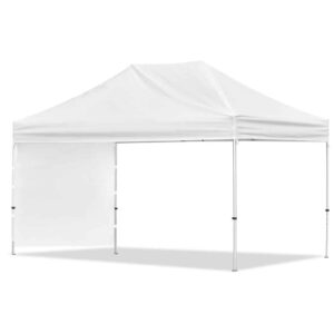 Alternative view of Coated Steel Sublimated Gazebo 4.5m x 3m - 1 Short Full-Wall Skin