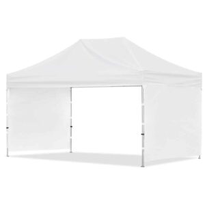 Alternative view of Coated Steel Sublimated Gazebo 4.5m x 3m - 2 Short Full-Wall Skins