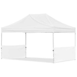 Alternative view of Coated Steel Sublimated Gazebo 4.5m x 3m - 2 Short Half-Wall Skins