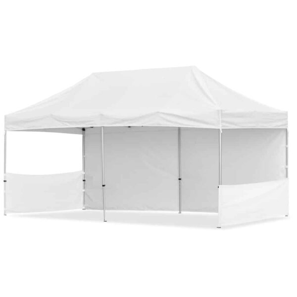 Coated Steel Sublimated Gazebo 6m x 3m – 1 Long Full-Wall Skin – 2 Short Half-Wall Skins