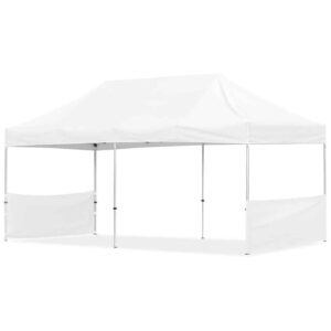 Coated Steel Sublimated Gazebo 6m x 3m – 2 Short Half-Wall Skins