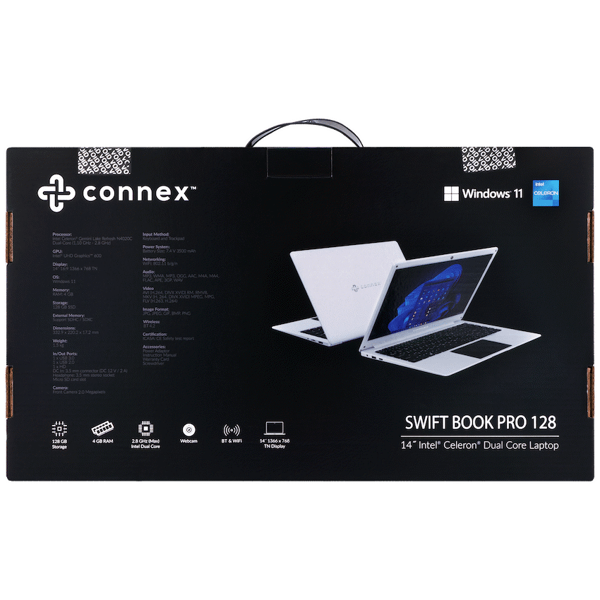 Connex Laptop SwiftBook PRO X - 14" Celeron N4020 8GB/256SSD W11HOME - Image 20