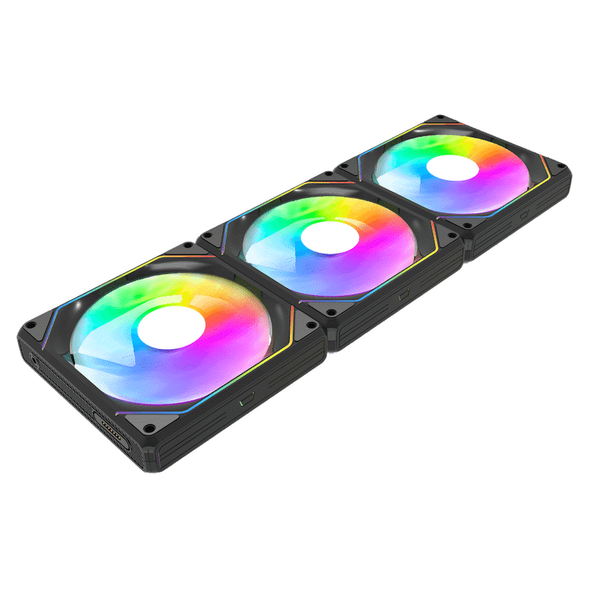 Darkflash G24 ARGB Cooling Fan - Black - 3-in-1